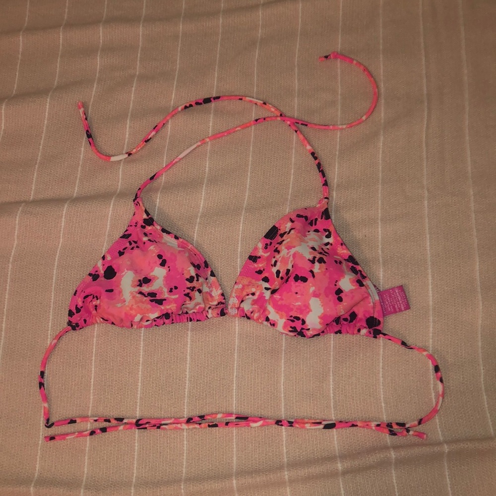 Bright triangle swim top